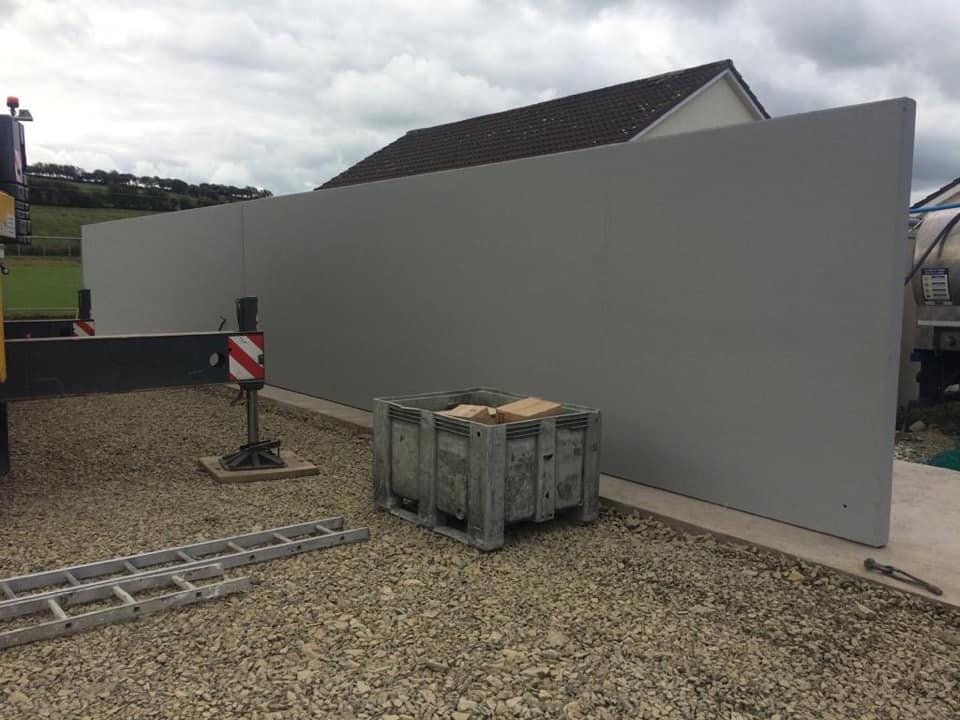 27m Croom Concrete precast hurling wall installed for Crotta O’Neills GAA in Notth Kerry